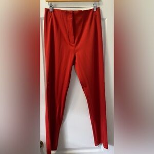 The Aubrey high waisted pants. Burnt orange. Ankle zippers.